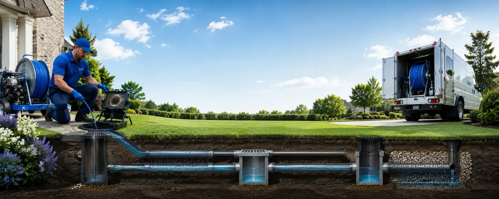 Outdoor drain cleaning information for Walnut, KS
